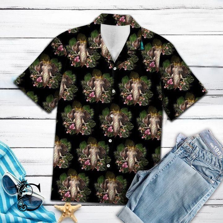 Chillicothemall Elephant King Hawaiian Shirt