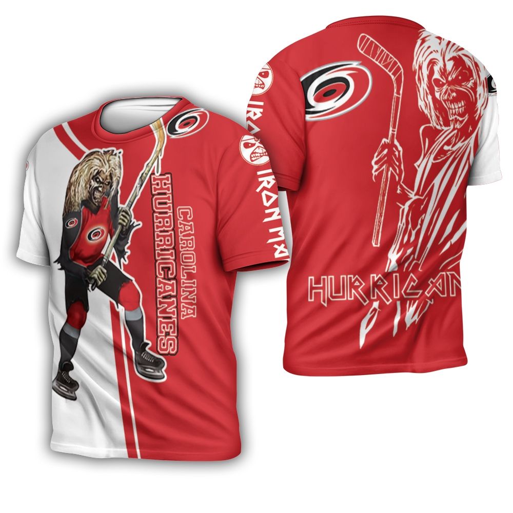 Carolina Hurricanes And Zombie For Fan 3D T-Shirt