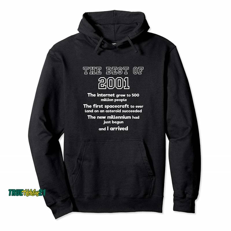 2001 18th Birthday Hoodie Gift For 18 Year Old Boys & Girls