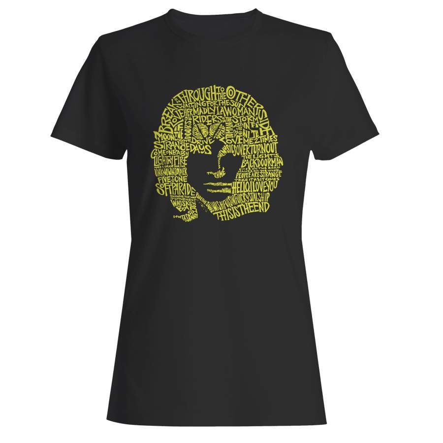 Jim Morrison The Doors Typography Woman’s T-Shirt