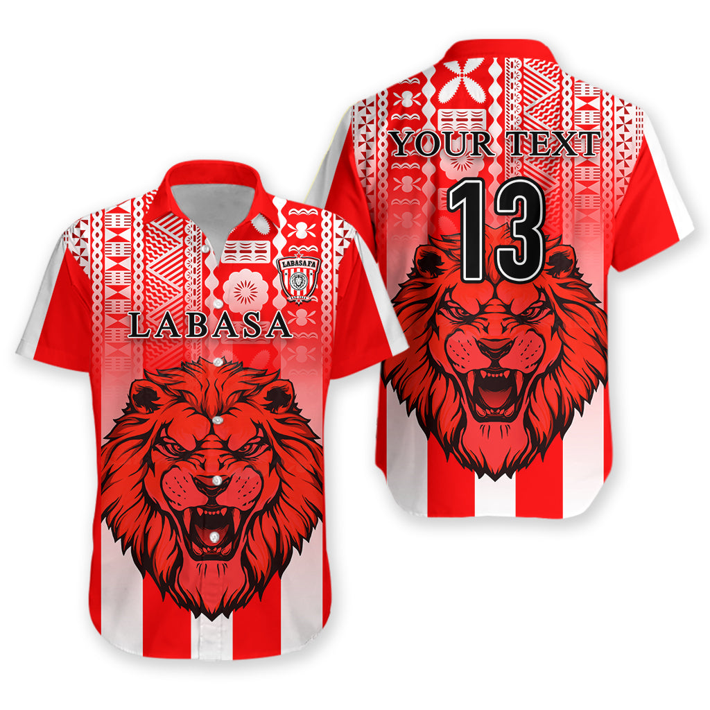 (Custom Personalised) Football Labasa Fa Hawaiian Shirt  Red Lion Fiji – Custom Text And Number Lt13