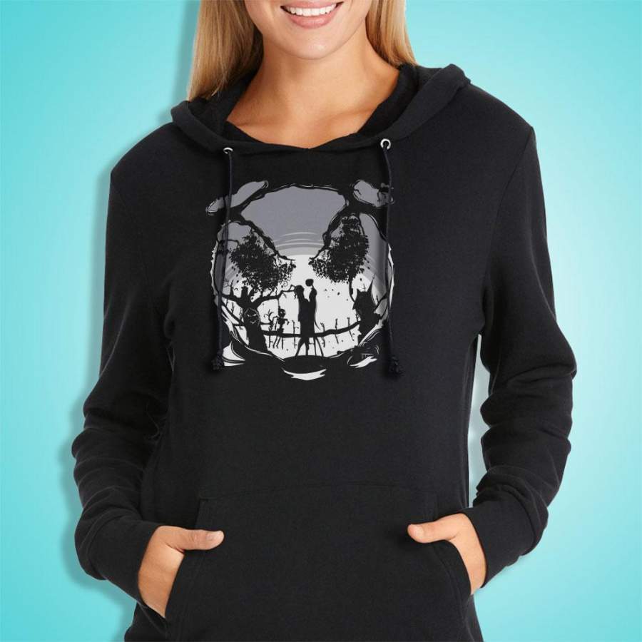 Jack And Sally Night Before Christmas Women’S Hoodie