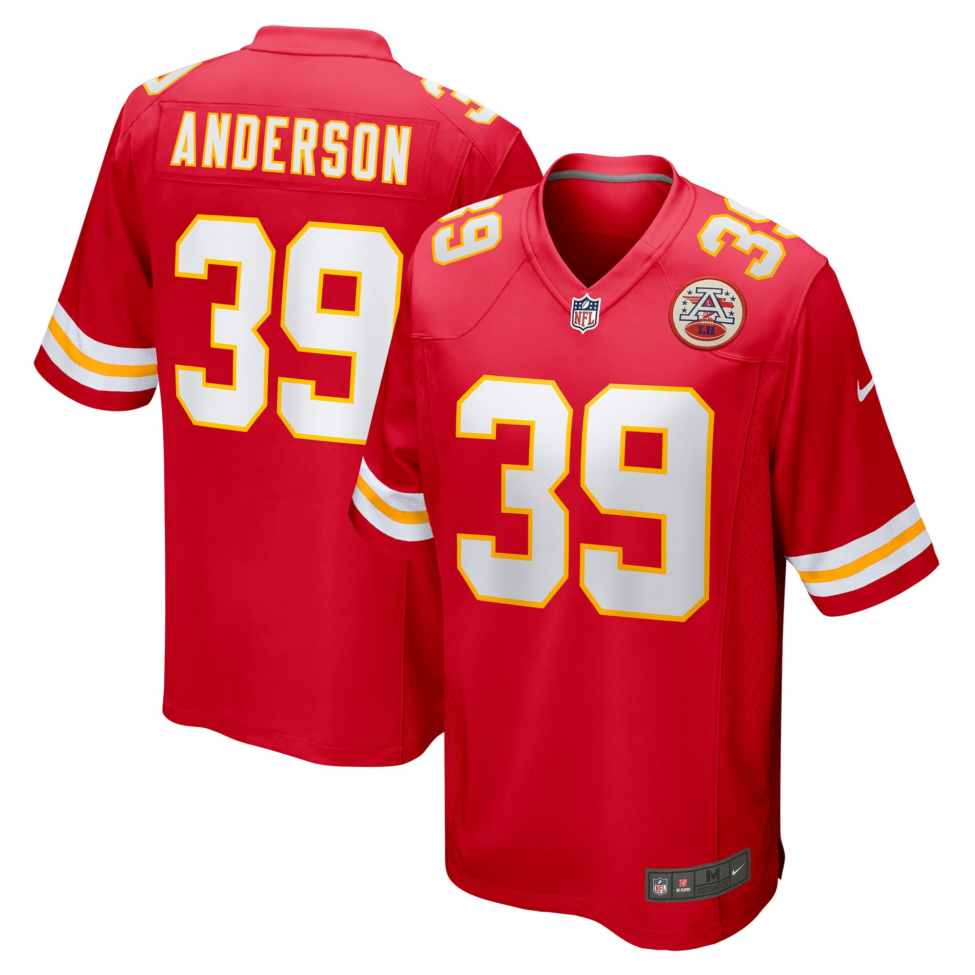 Zayne Anderson Kansas City Chiefs Player Game Jersey – Red NFL