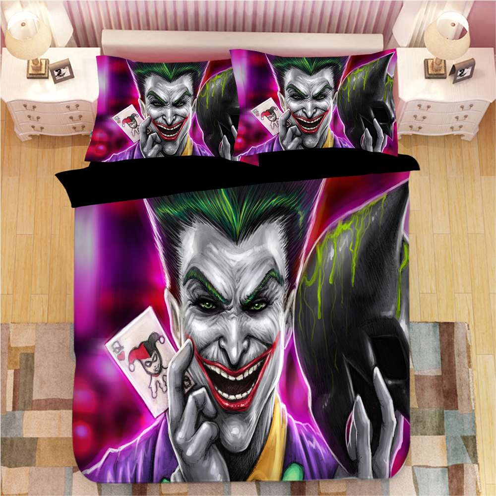 Peckshirt Haha The Joker 3D Bed Duvet Covers Pillowcases The Joker Bedding Sets Bedclothes Bed Bed Set - Print In Your Way