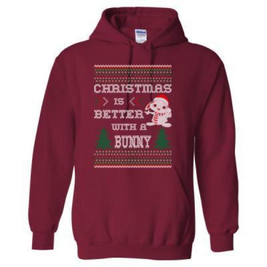 AGR Christmas Is Better With A Bunny – Heavy Blend™ Hooded Sweatshirt