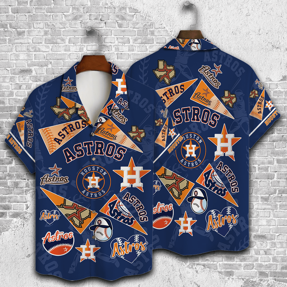Houston Astros 2023 3D Print Hawaiian Shirt V1