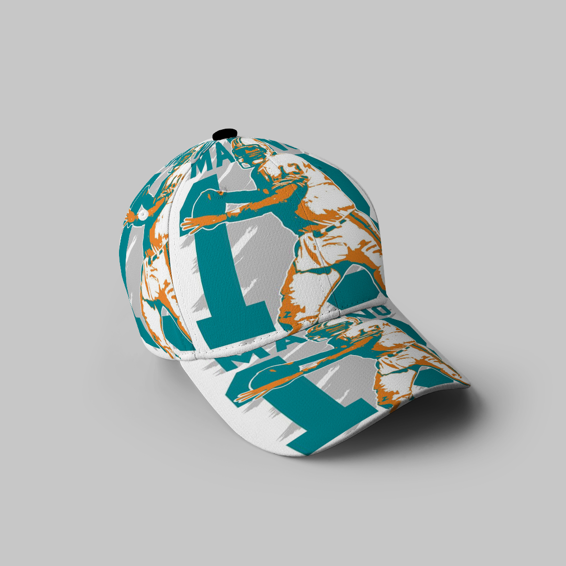 Miami Dolphins Dan Marino1 3D Printing Baseball Cap Classic Hat