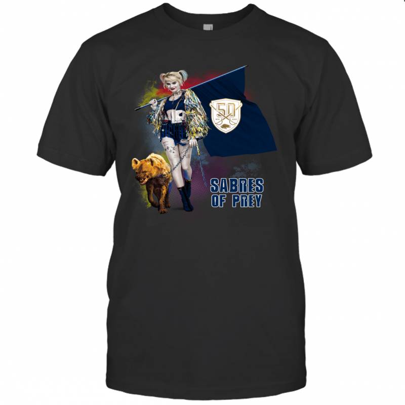 Harley Quinn flag Buffalo Sabres Of Prey T-Shirt