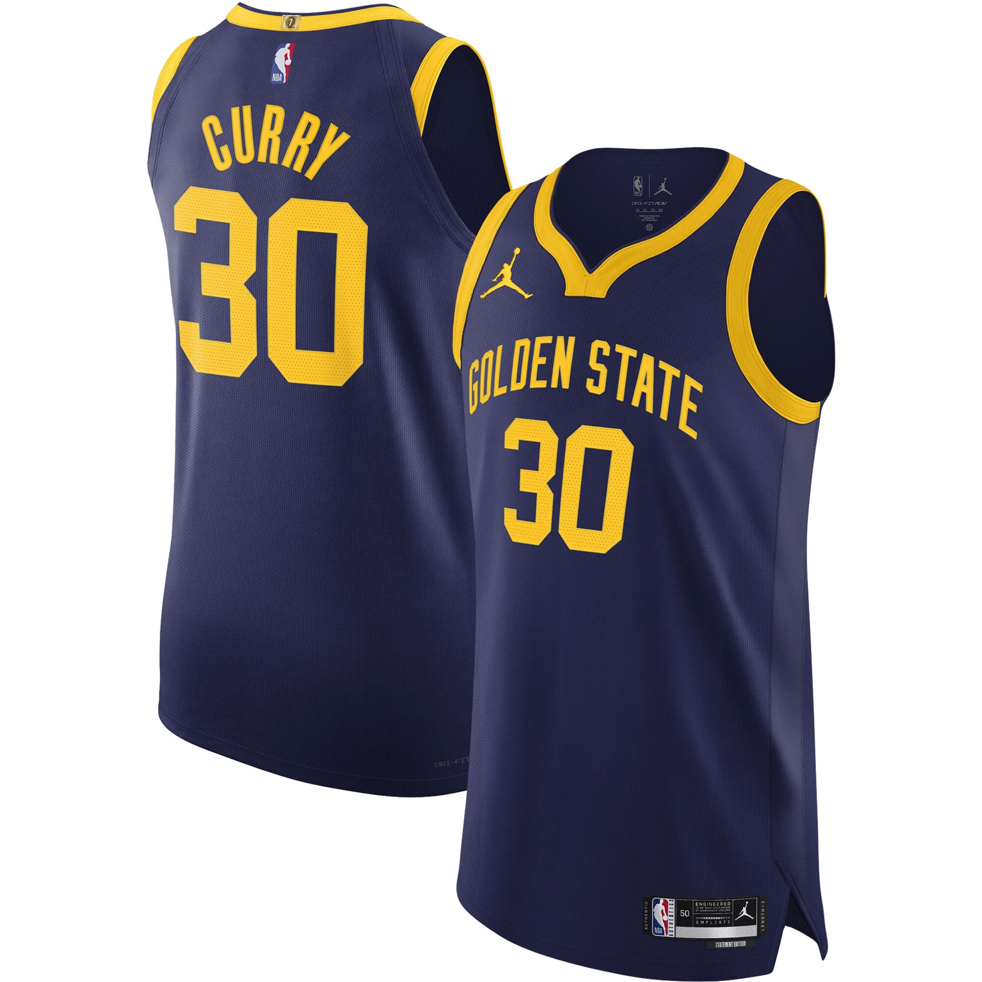 Stephen Curry Golden State Warriors Jordan Brand Authentic Player Jersey – Statement Edition – Royal