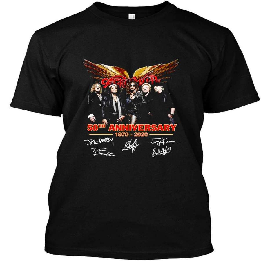 Aerosmith 50th Anniversary 1970 2020 Signature Shirt Unisex T-Shirt Sweatshirt