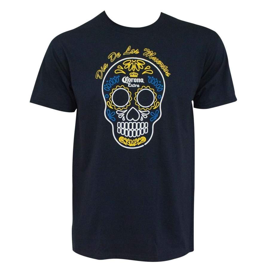 Corona Extra Dia De Los Muertos Men Tee Shirt Short Sleeve T-shirt