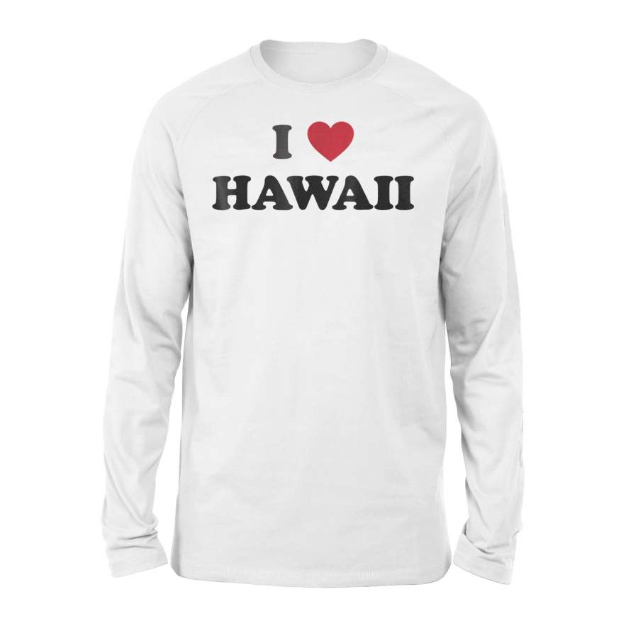 I Love Heart State Of Hawaii Vacation Long Sleeve T-Shirt