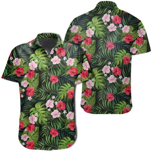 Tropical Flower Mix Hawaiian Shirt