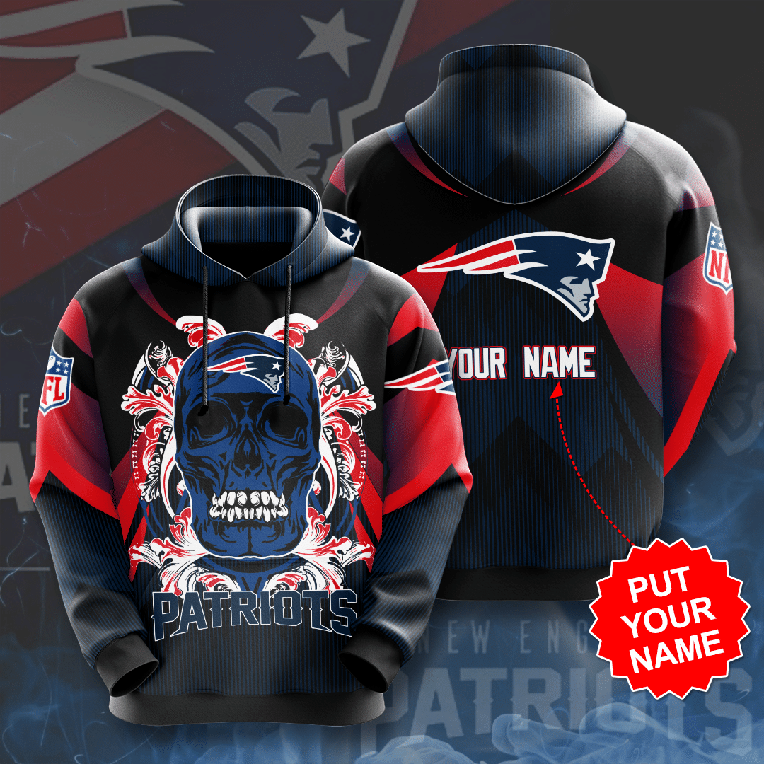 Personalized New England Patriots No1308 Custom Hoodie 3D #18442