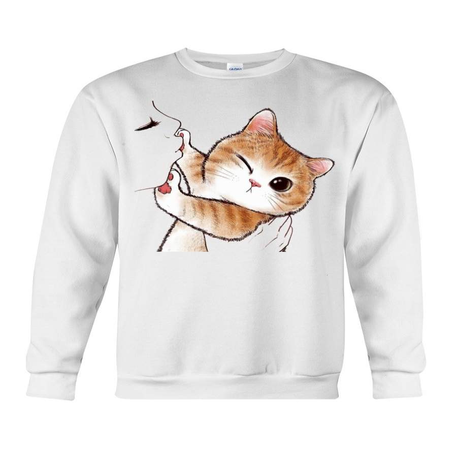 Cute Cat Kitten No Kisses Gift Gift For Cat Lover Sweatshirt