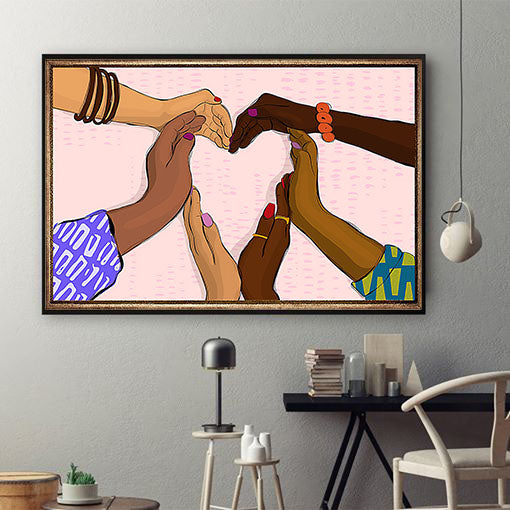 African Poster Attractive Melanin Poster Prints Praying Queen African Man Living Room Wall Attractive Poster Home Decoration