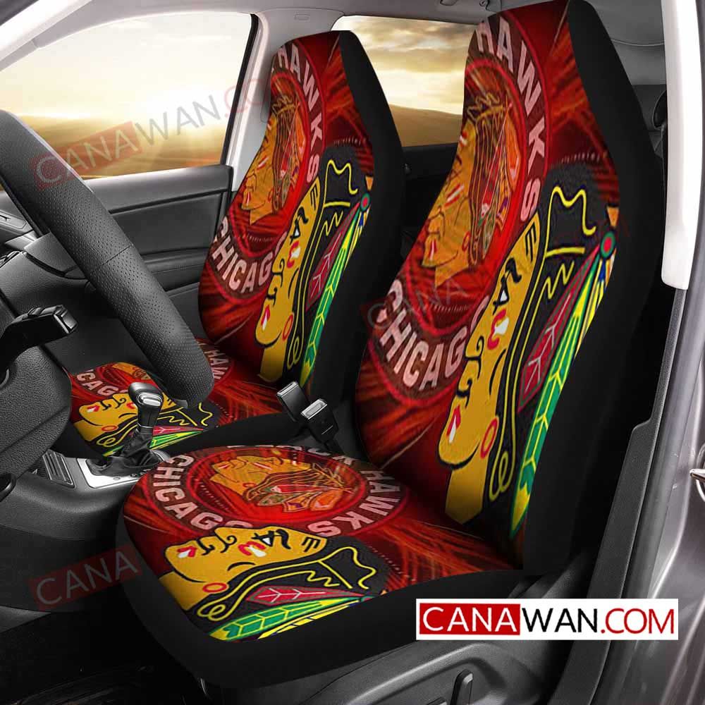 Chicago Blackhawks Style265 3D Customized Personalized Car Seat Cover