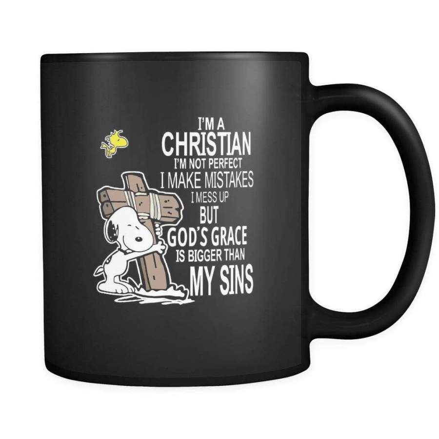 I’m not perfect but God’s Grace is bigger than my sins coffee mug