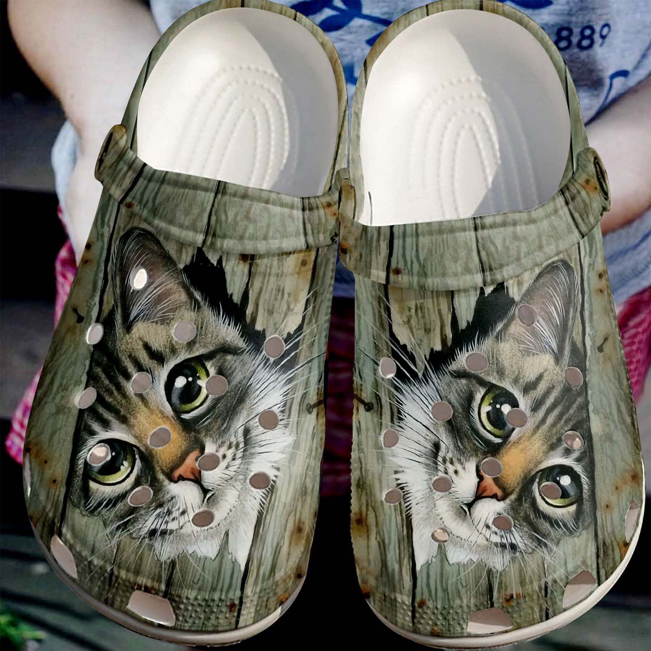 Cat Personalized Clog, Custom Name, Text Cute Cat, Fashion Style For Women, Men, Kid, Print 3D