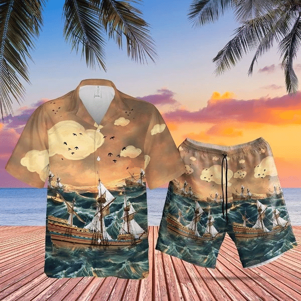 Mayflower Hawaii Shirt Set Unisex Ha110970