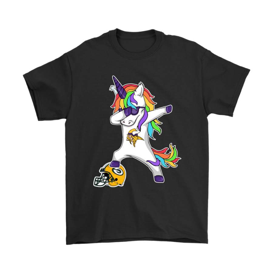 Football Dabbing Unicorn Steps On Helmet Minnesota Vikings Shirts