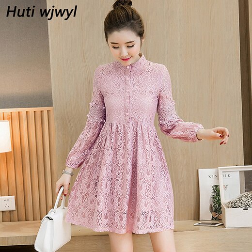 2022 Autumn Winter New Vintage Lace Sexy Mini Short Dresses Women Elegant Bodycon Casual Dress Party Long Sleeve Runway Vestidos alx