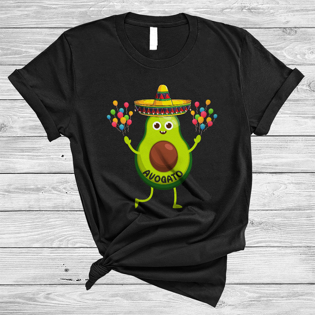 Avogato Funny Happy Cinco De Mayo Proud Mexican Mexico Avocado Vegan Lover T-Shirt