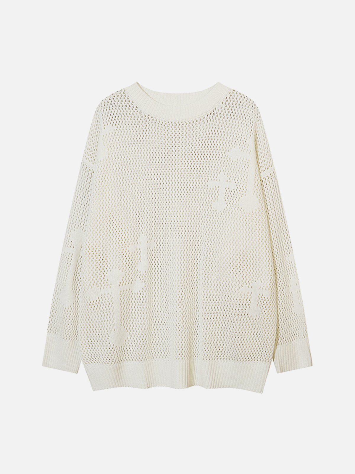 Talishko™ – Openwork Cross Sweater