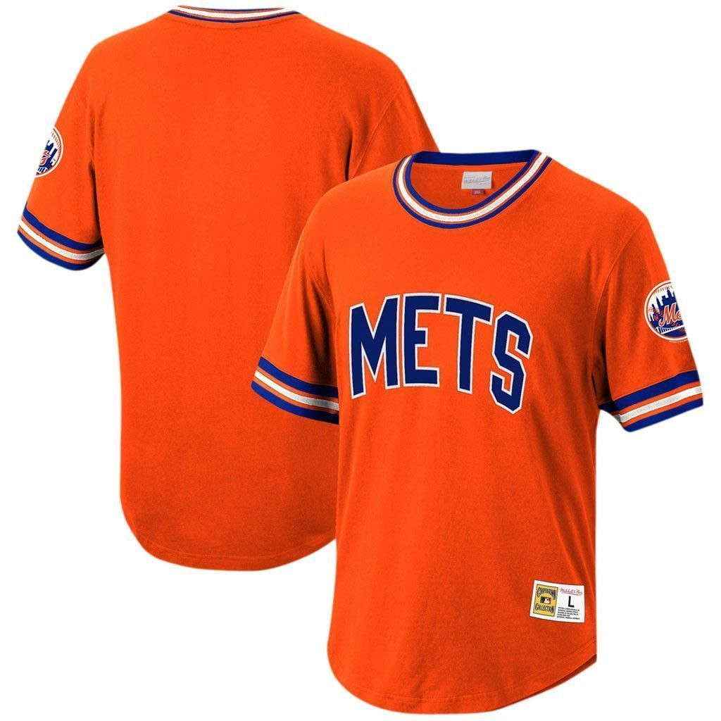 Youth New York Mets Mitchell & Ness Orange Cooperstown Collection Wild Pitch Jersey T-Shirt