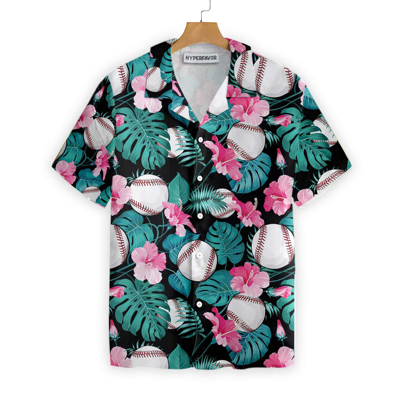 Tropical Flower Baseball Hawaii Shirt Ha21041