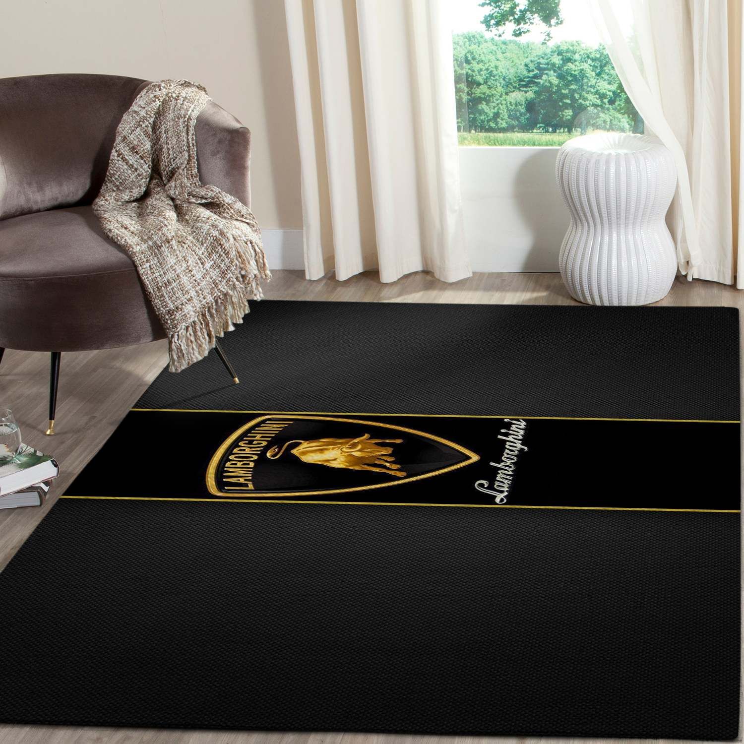 Lamborghini Logo SuperCars Area Rugs Living Room Carpet FN131204 Local Brands Floor Decor