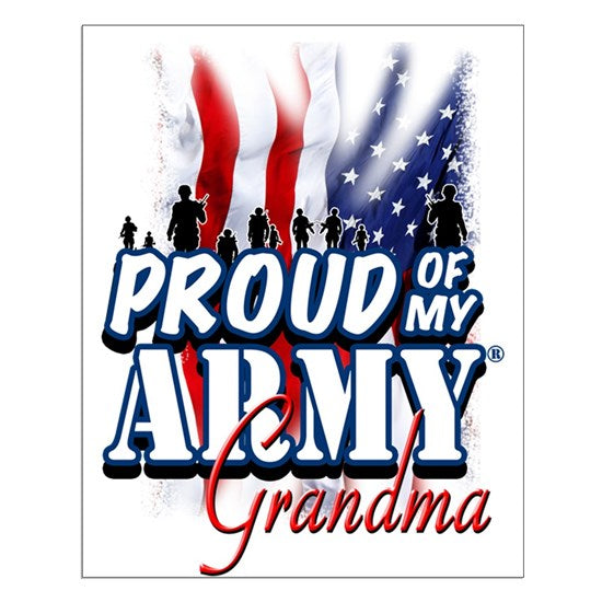 Father's Day Gift - Proud Of My Grandma Army Posters , Army Poster