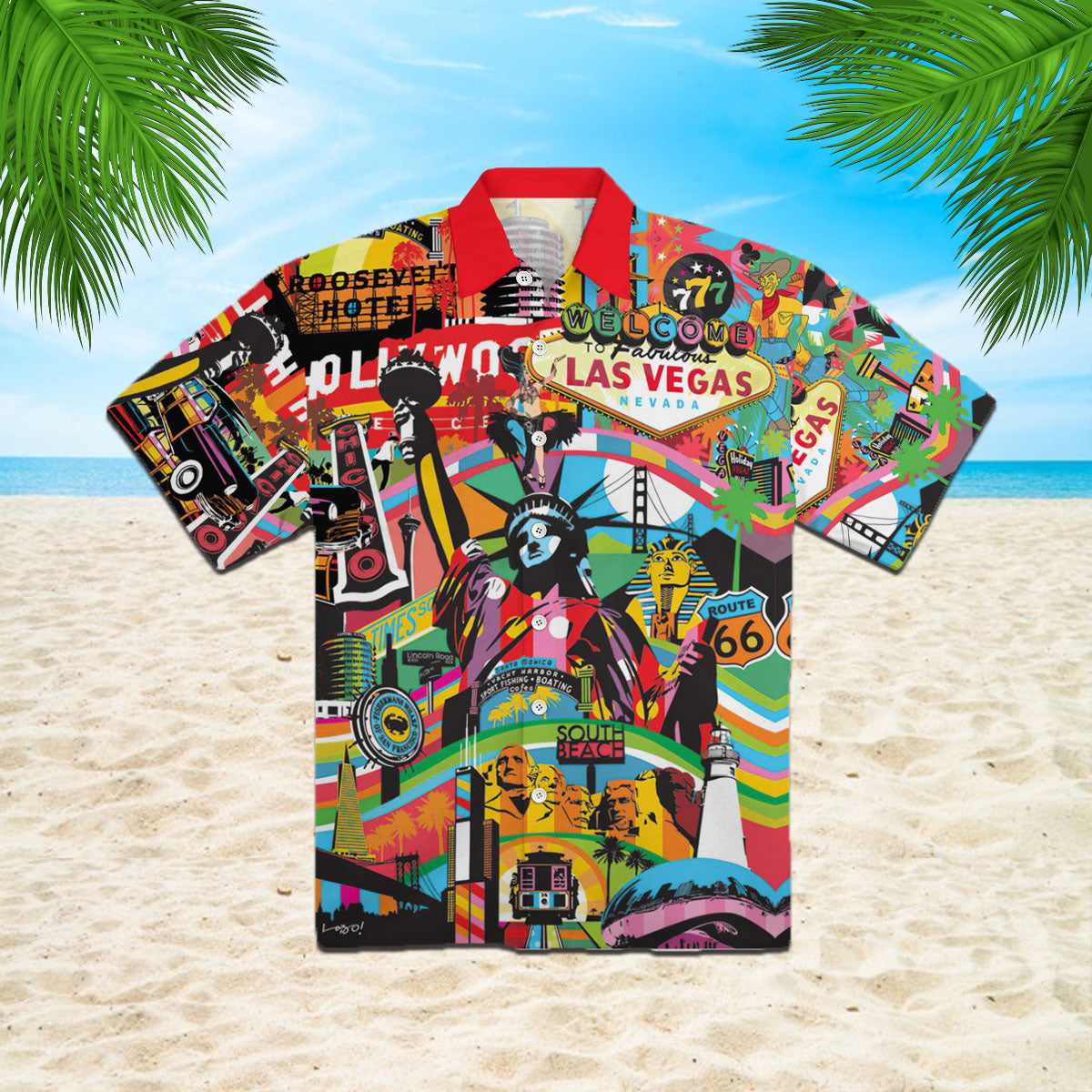 America Pop Art Colorful Hawaii Shirt For Men And Women Ha98782