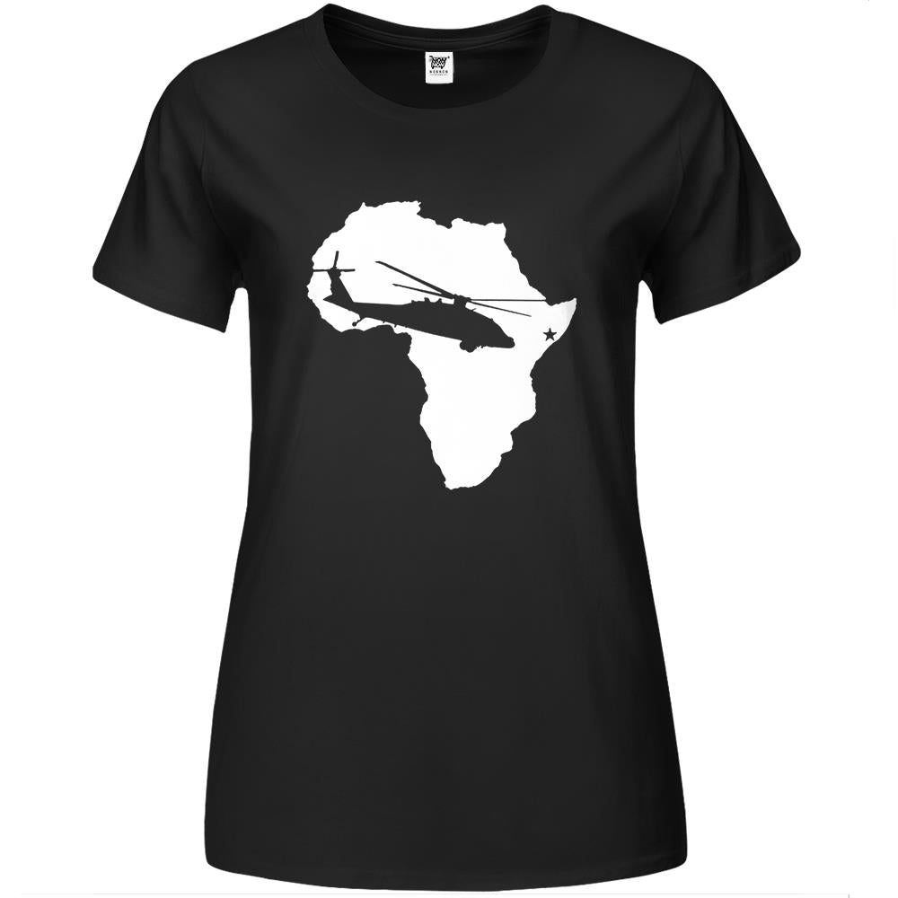 Somalia Veteran Operation Restore Hope White Ink Premium Womens T Shirts