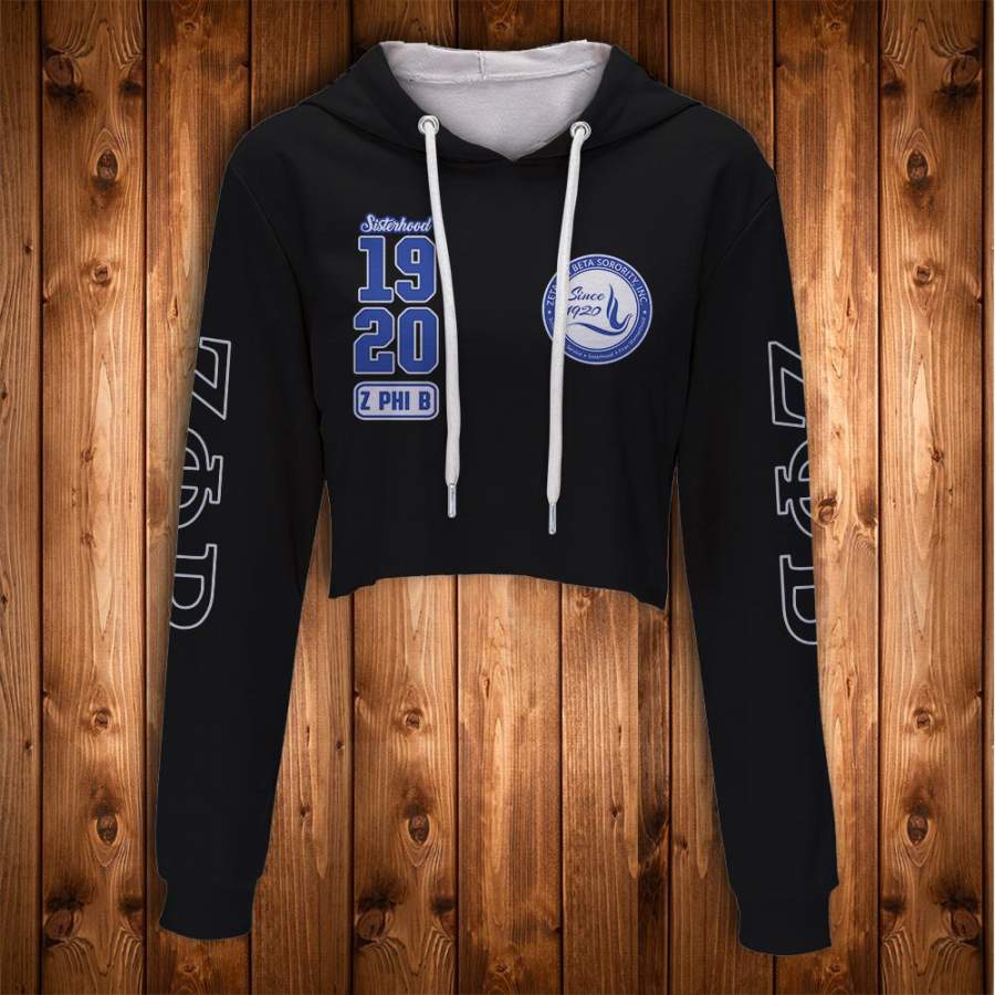 ZETA PHI BETA CROP HOODIE 6120202