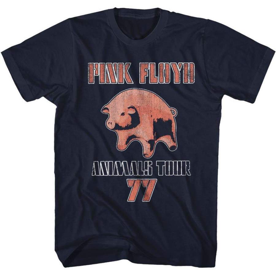 Pink Floyd Men’s Animals 77 T-Shirt Navy