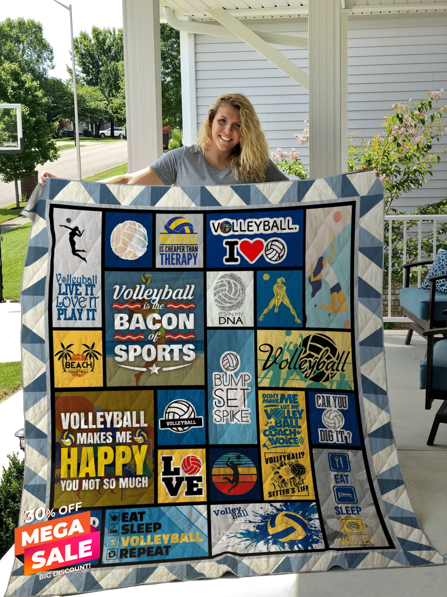 Love Volleyball GS-KL0909 Quilt Blanket