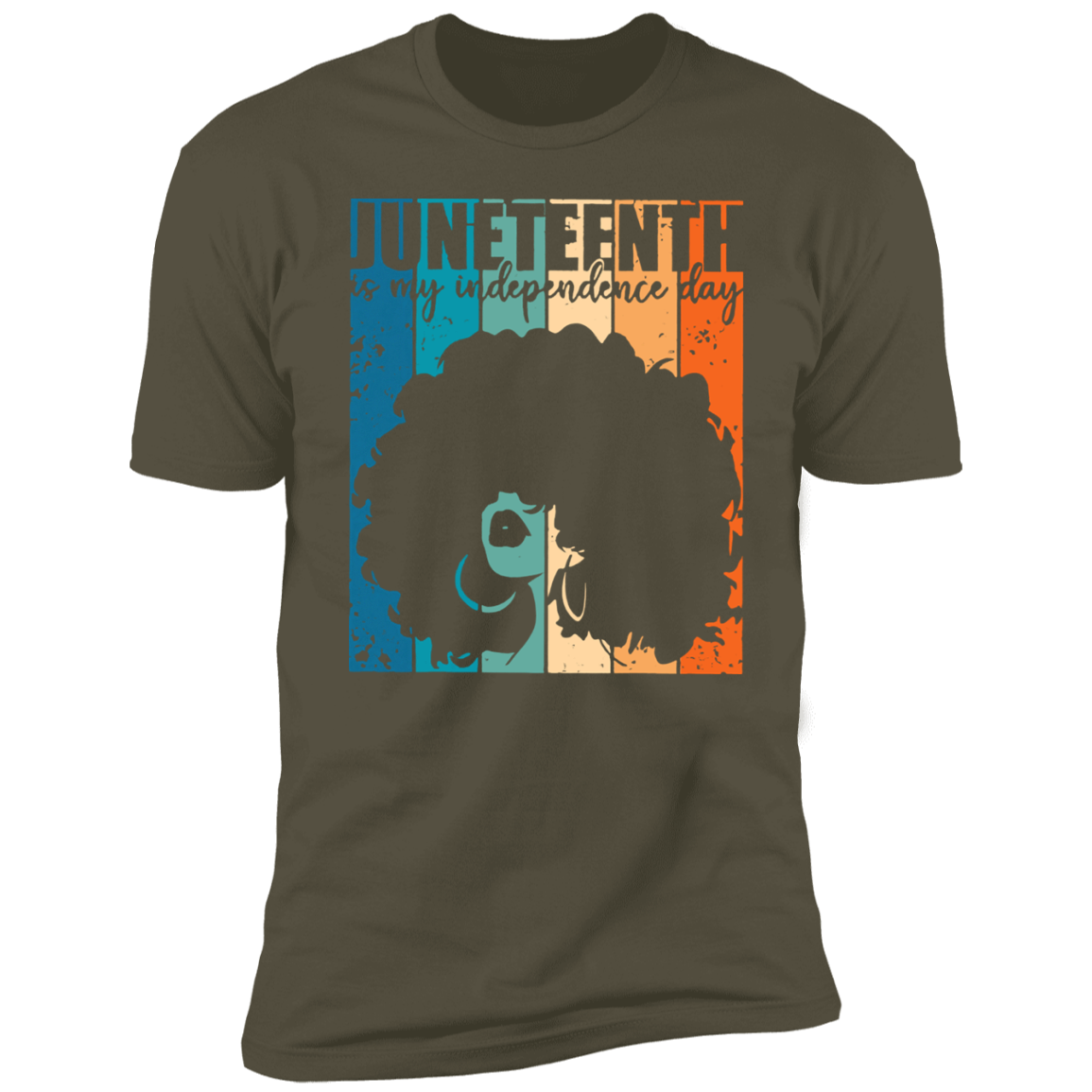 Juneteenth Independence Day Retro Afro Melanin Short Sleeve T Shirt