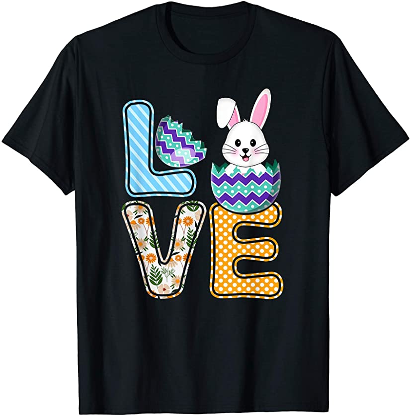 Love Easter Bunny Egg Cute Bunny Costume For Kids and Adults T-Shirt