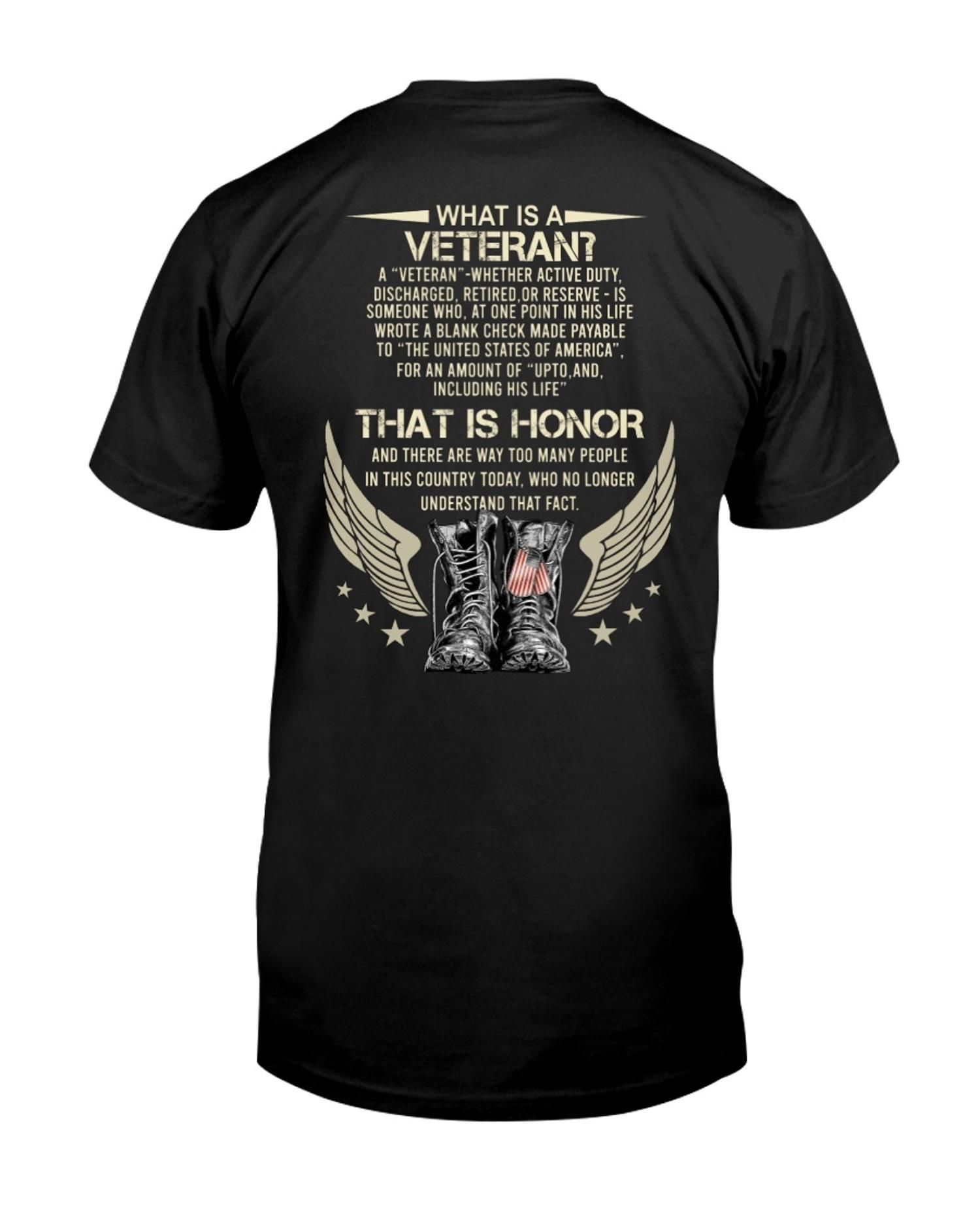 What Is A Veteran – Back Classic T-Shirt