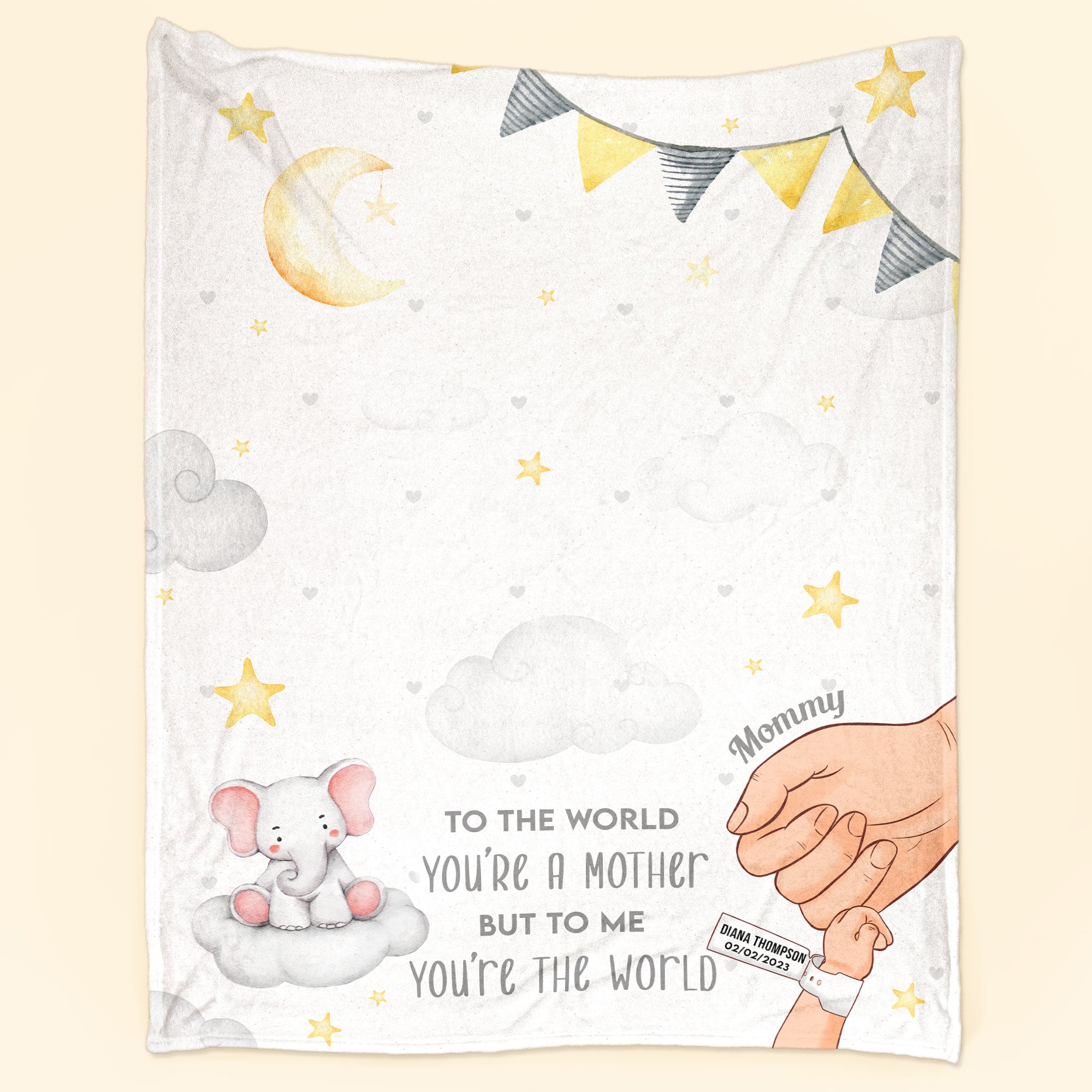 To The World You Are A Mother – Personalized Blanket