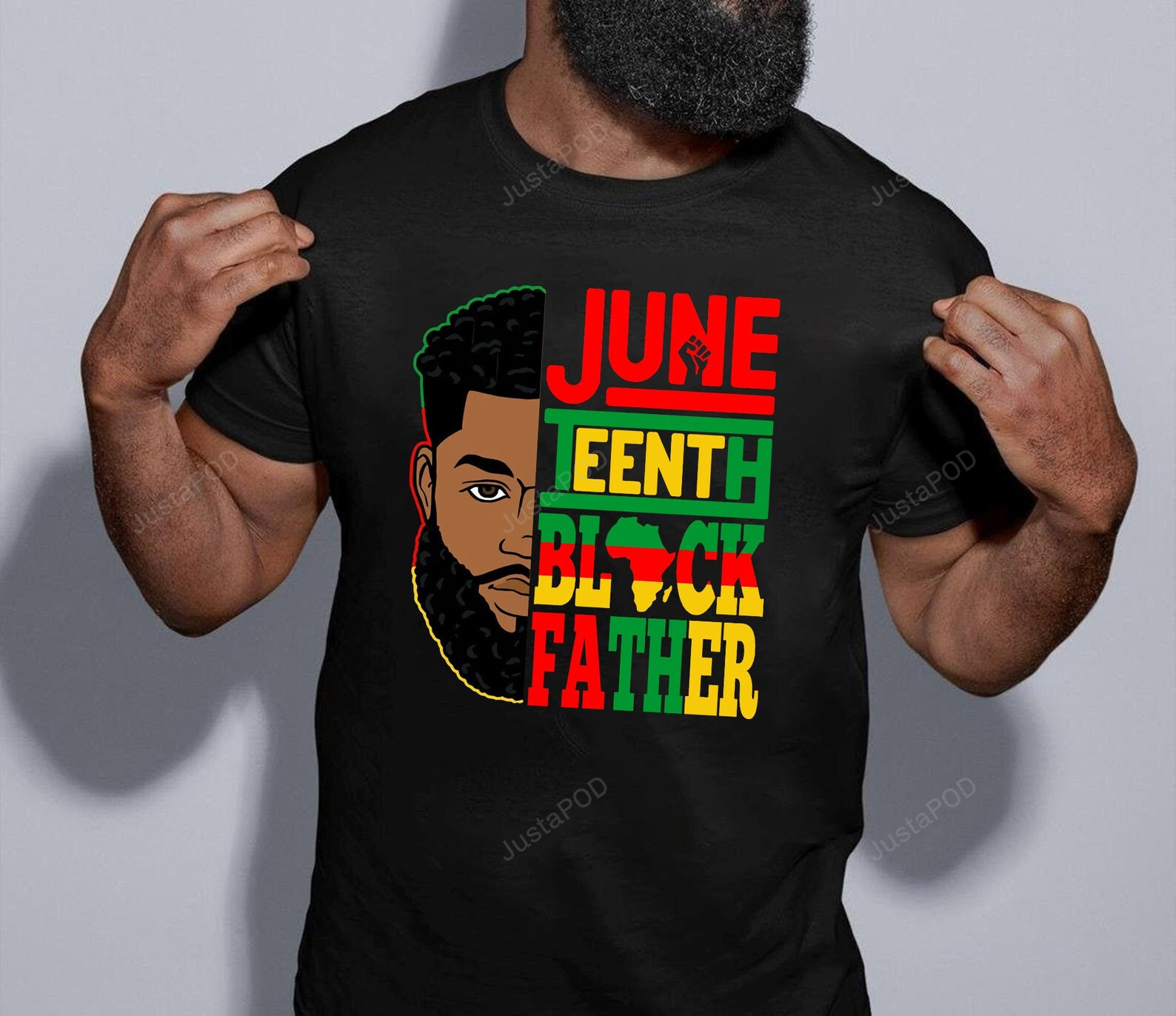 Juneteenth Black Father Shirt, Juneteenth Shirt, Fathers Day Shirt, Dad Shirt, Juneteenth Since 1865 Shirt, Black History Shirt, Black Power Shirt, End Hate Stop Racism Tee