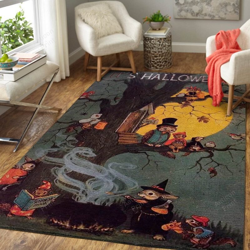 It Is Halloween Carpet Living Room Area Rug Carpet Vintage Home Decor Gift Ideas