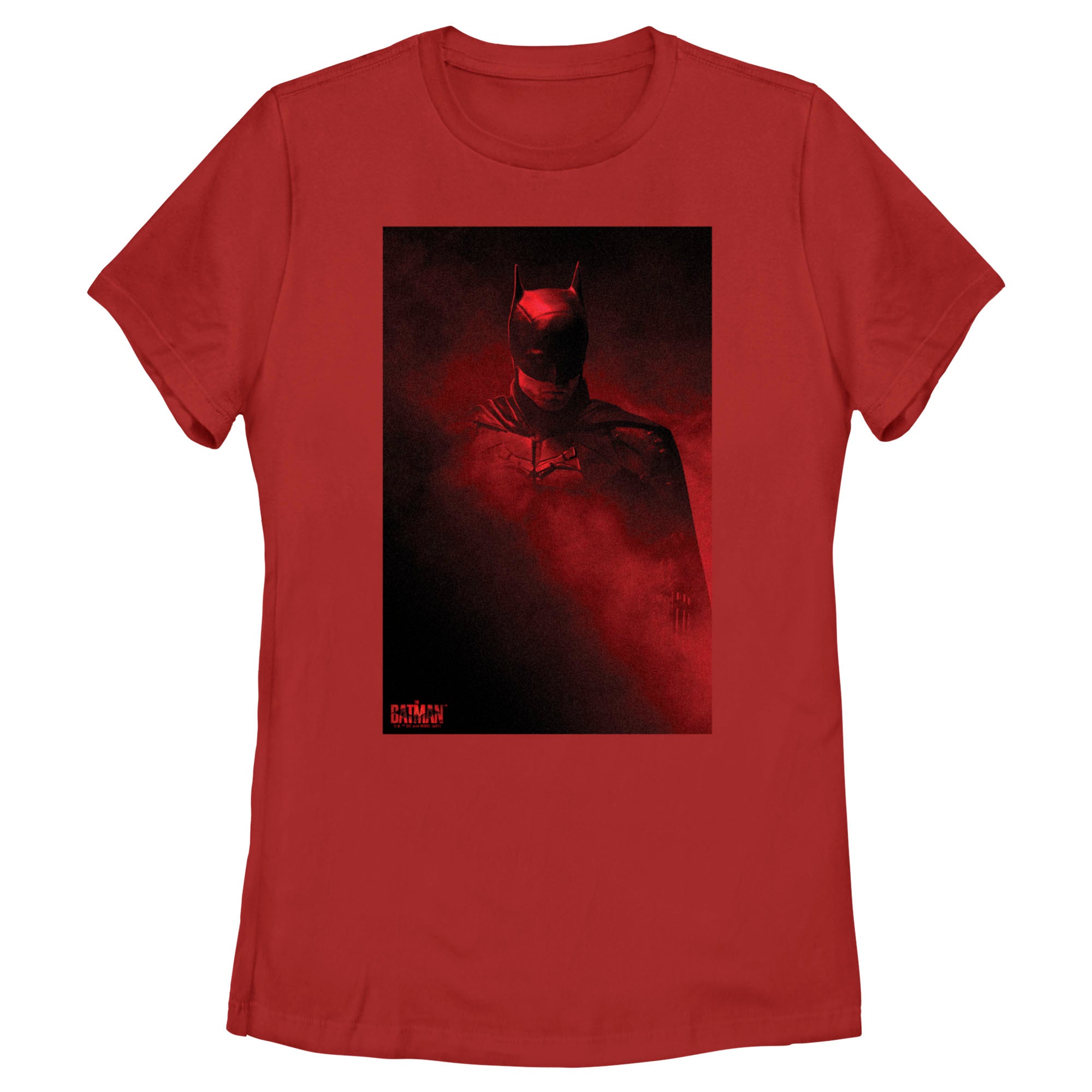 Women’S The Batman Red Shadow Poster T-Shirt