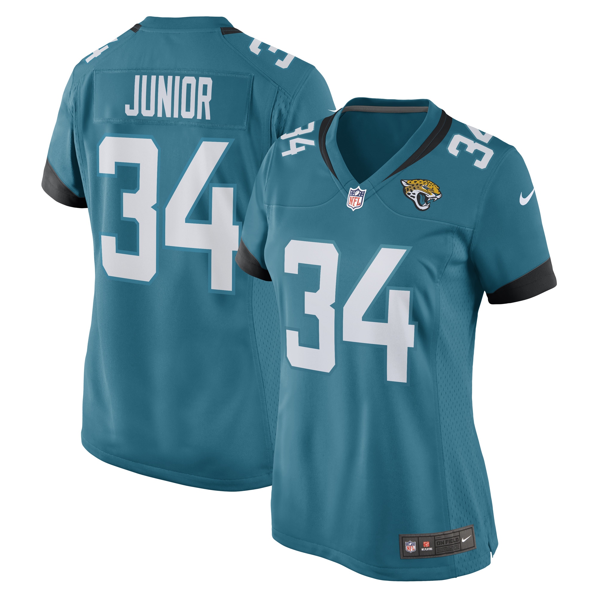 Women’s Gregory Junior Jacksonville Jaguars Teal Game Player Jersey