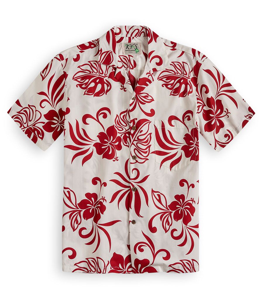 San Souci Sunset White Red Best Design Hawaii Shirt Ha67802