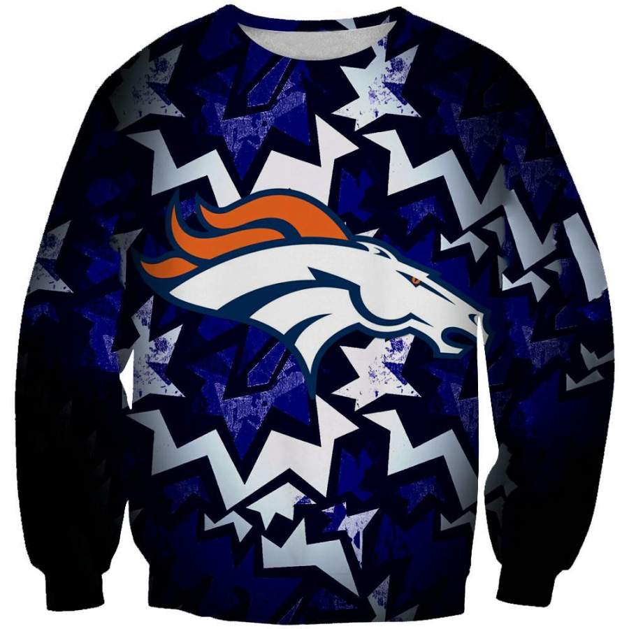 Denver Broncos Sweatshirt – Football Broncos Streetwear Clothes