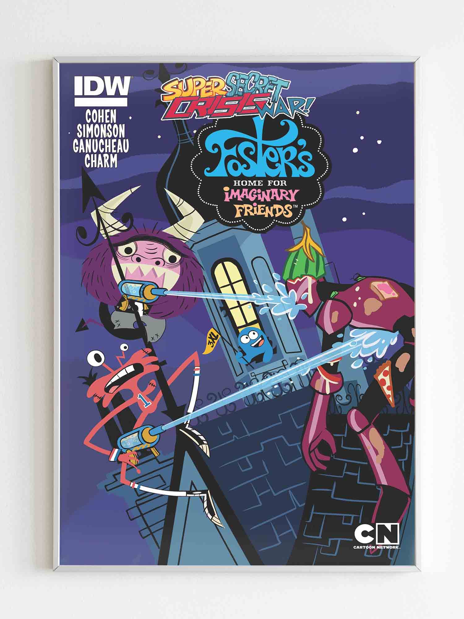 Super Secret Crisis War Fosters Home For Imaginary Friends Poster Poster Art Design