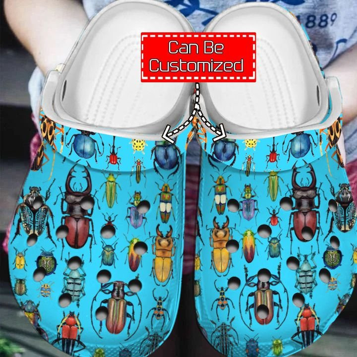 Beetle Patterns clog Shoes Colorful