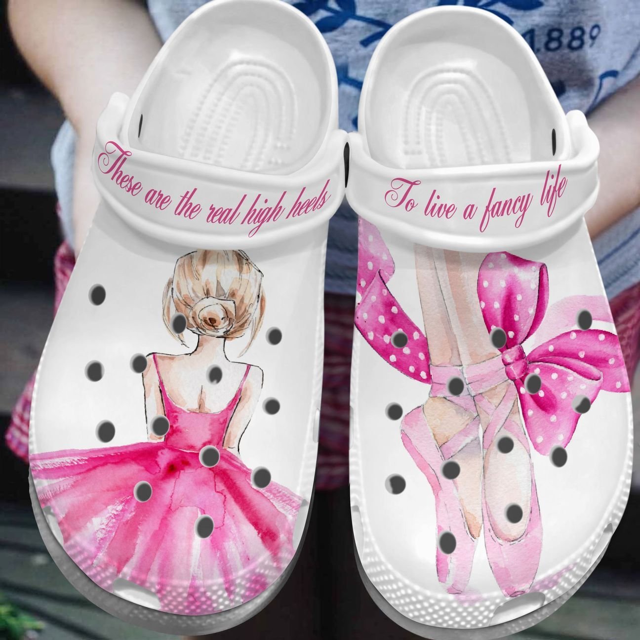 Ballet Personalized Clog, Custom Name, Text, Color, Number Fashion Style For Women, Men, Kid, Print 3D Fancy Life With Ballet